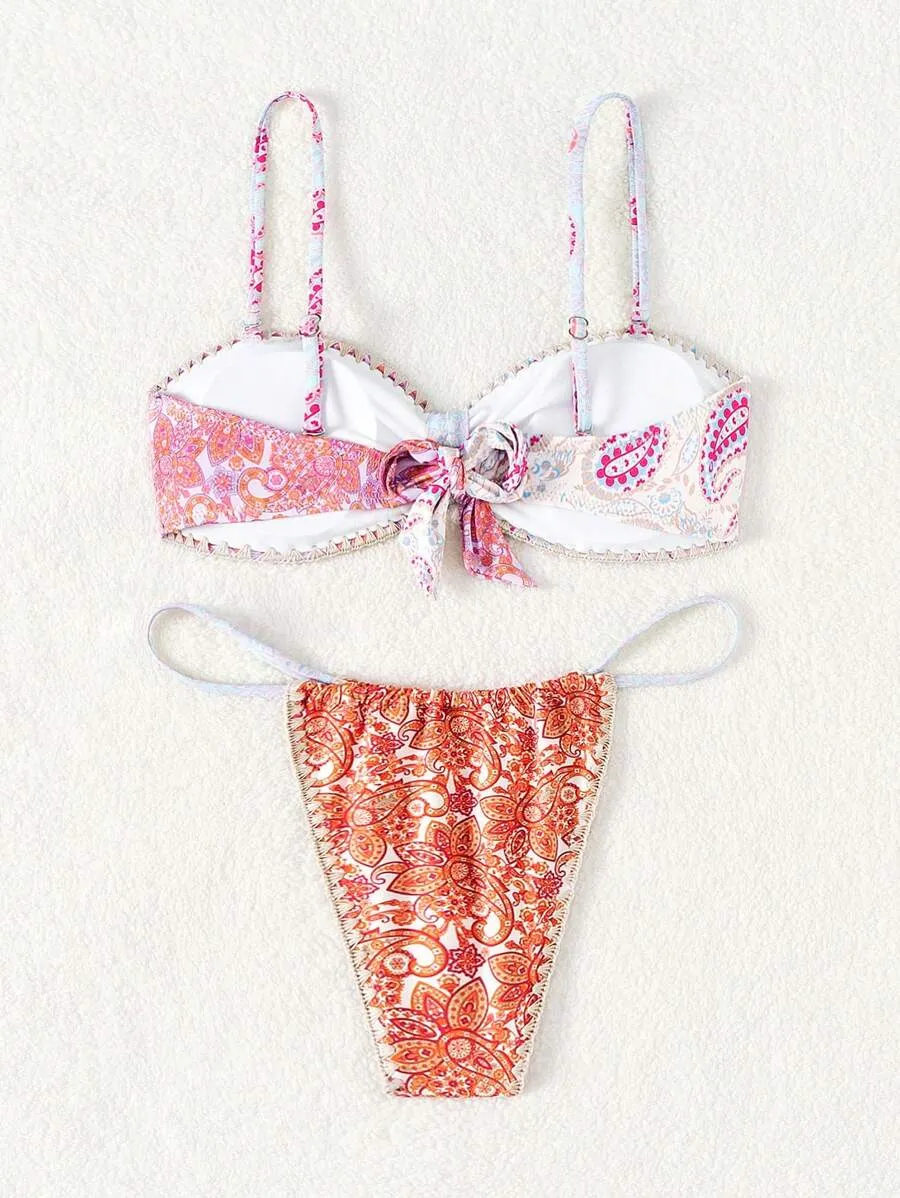 11956 1t-010 Bikini Paisley 2 Pzas
