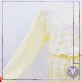 1980s Buttercup Stripe Nightdress