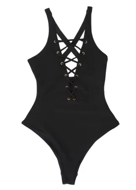 Blake Lace Up One Piece