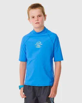 BOYS 8-16 SHRED ROCK UPF SHORT SLEEVE RASH VEST