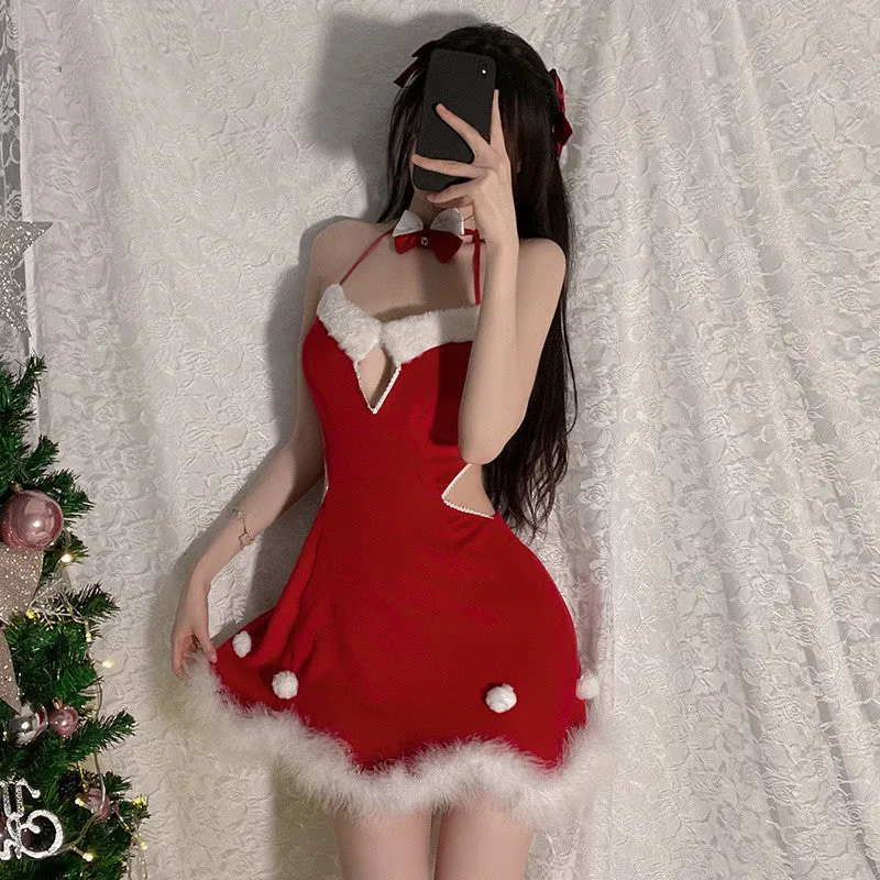 CHRISTMAS SUSPENDER NIGHTDRESS KF83135
