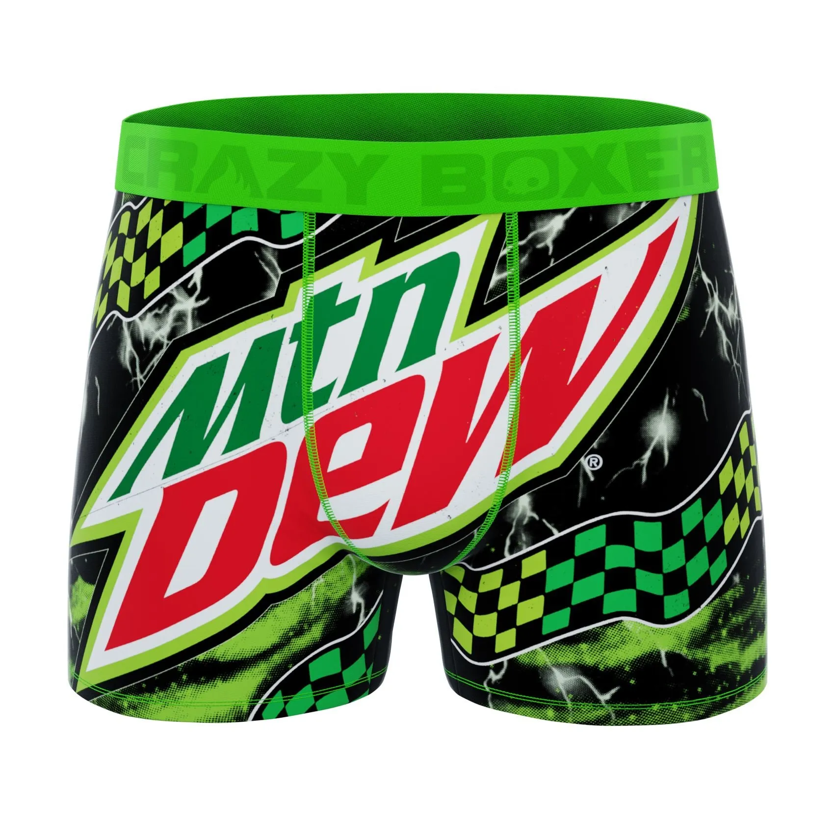 CRAZYBOXER Mountain Dew Flavors Men's Boxer Briefs 3 Pack (Creative Packaging)