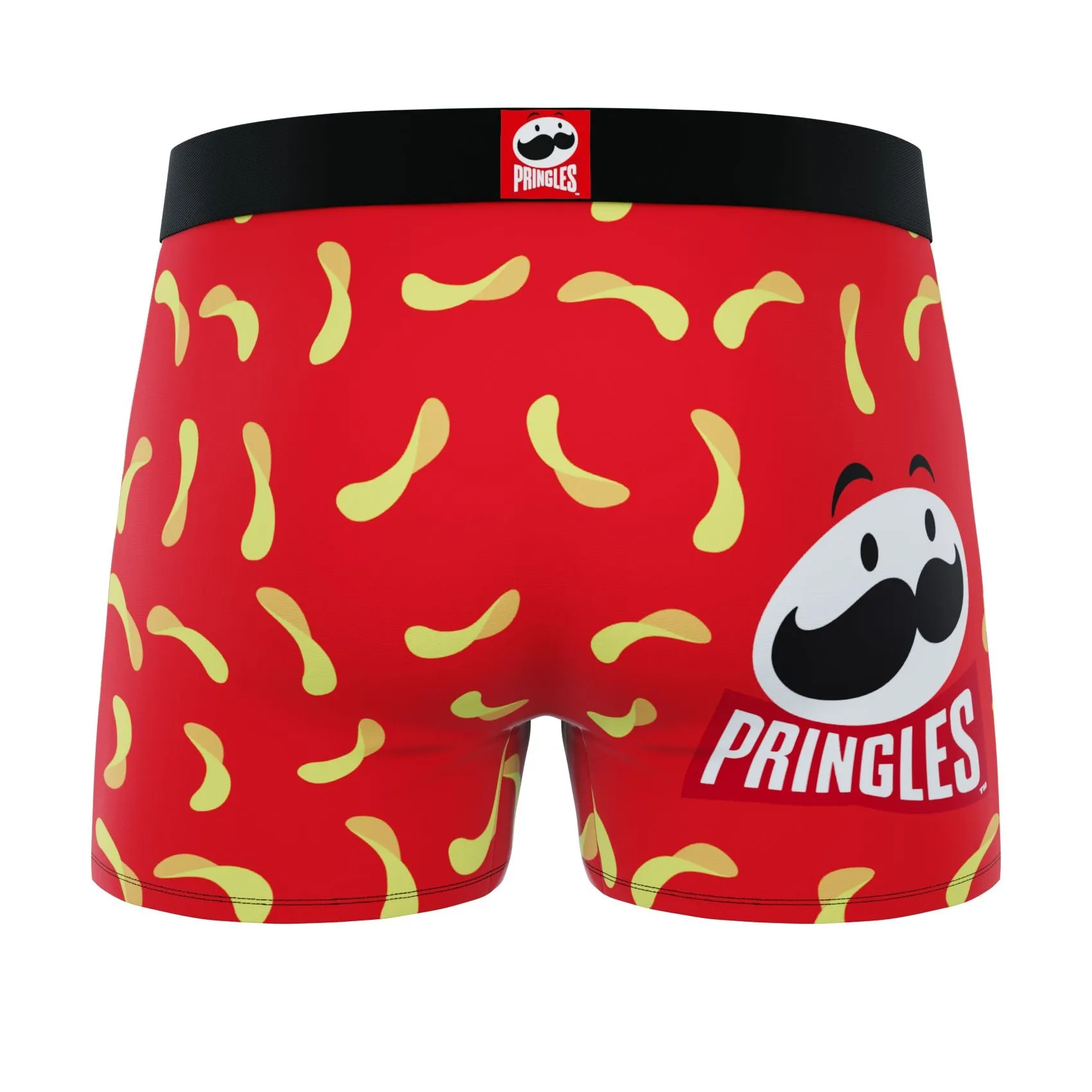 CRAZYBOXER Pringles Chips and Can All over Men's Boxer Briefs (3 Pack)