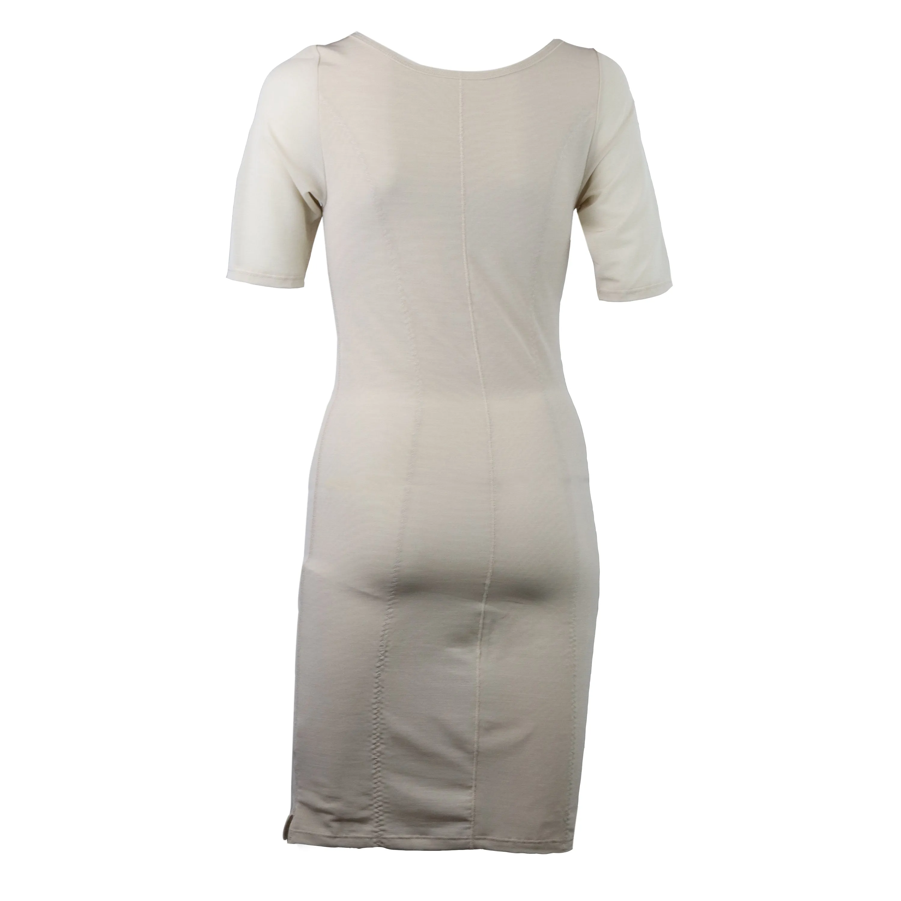 Gemsli Powermesh Frontless Shaping Slip with Short Sleeves SW108