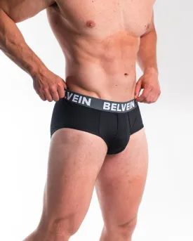 Men's Belvein Mesh Briefs - Black