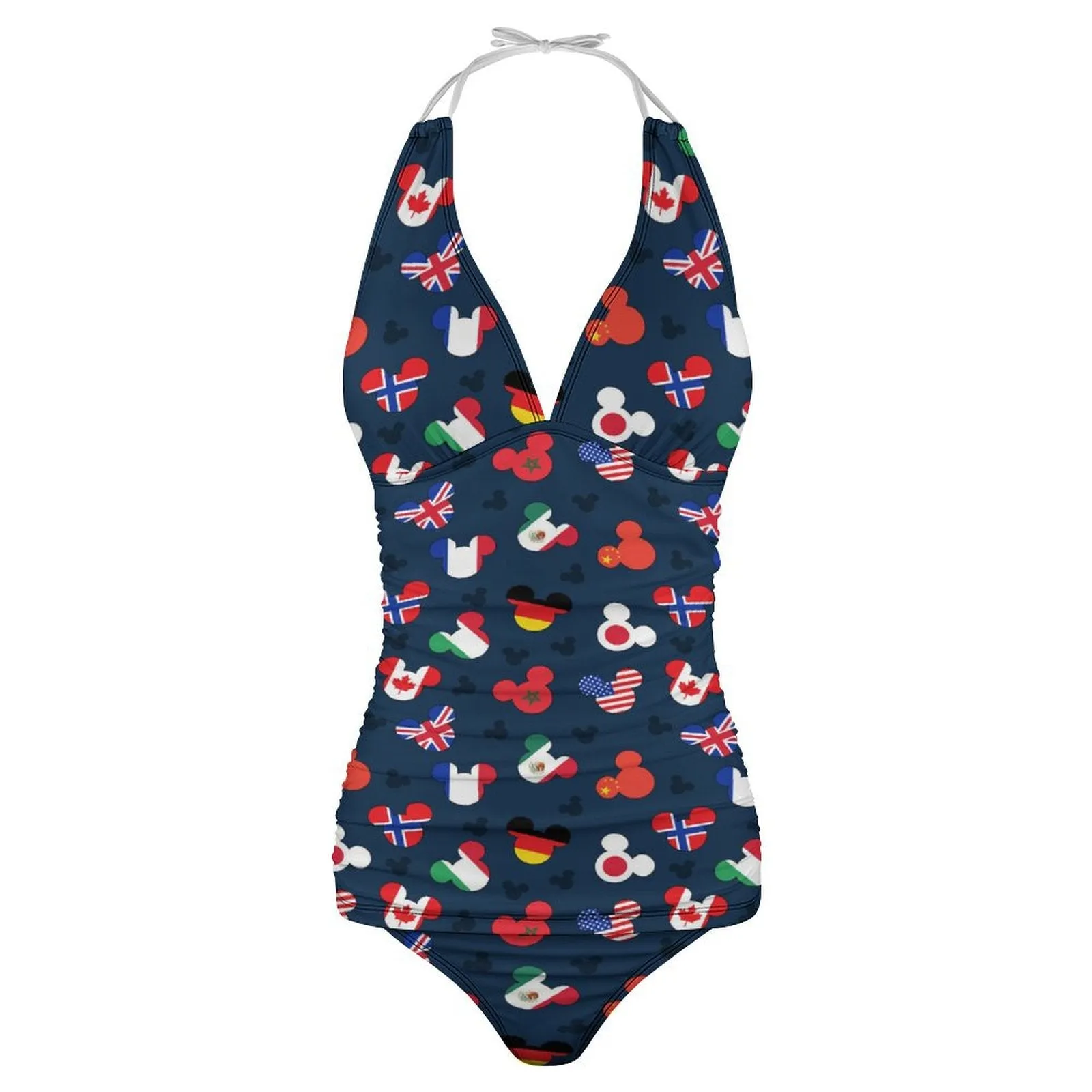 Mickey Flags Women's Split Swimsuit