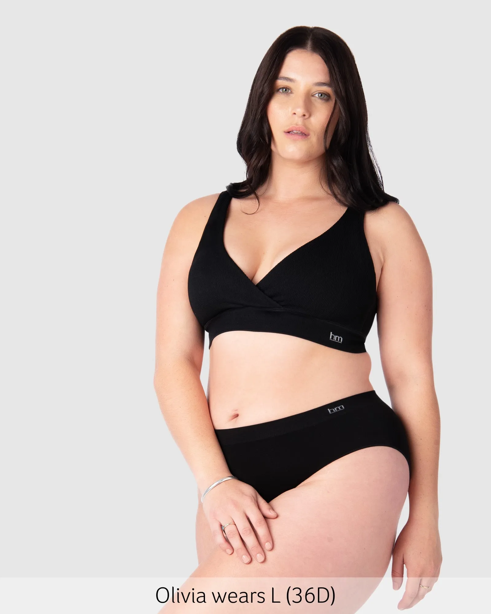 MY COMFORT BLACK MULTIFIT NURSING BRA - WIREFREE