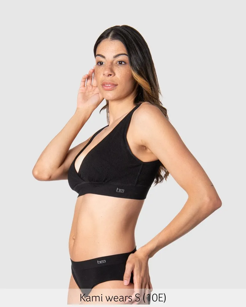 MY COMFORT BLACK MULTIFIT NURSING BRA - WIREFREE