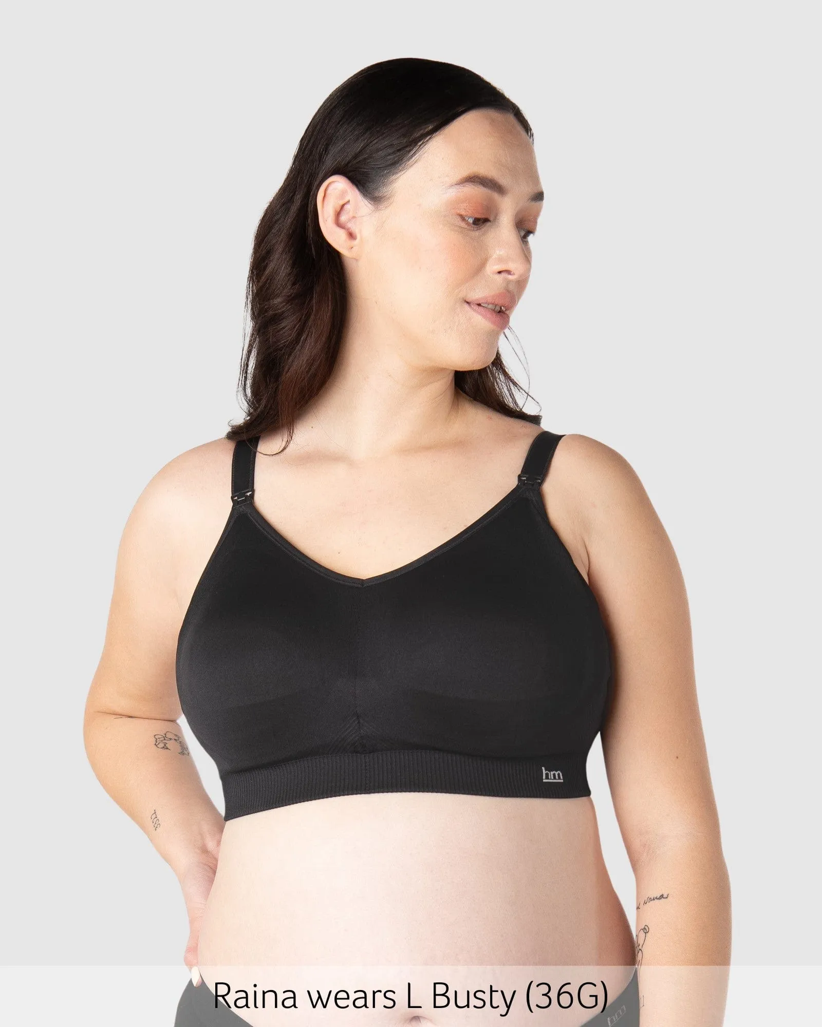 My Everyday Multifit Nursing Bra - Black Busty