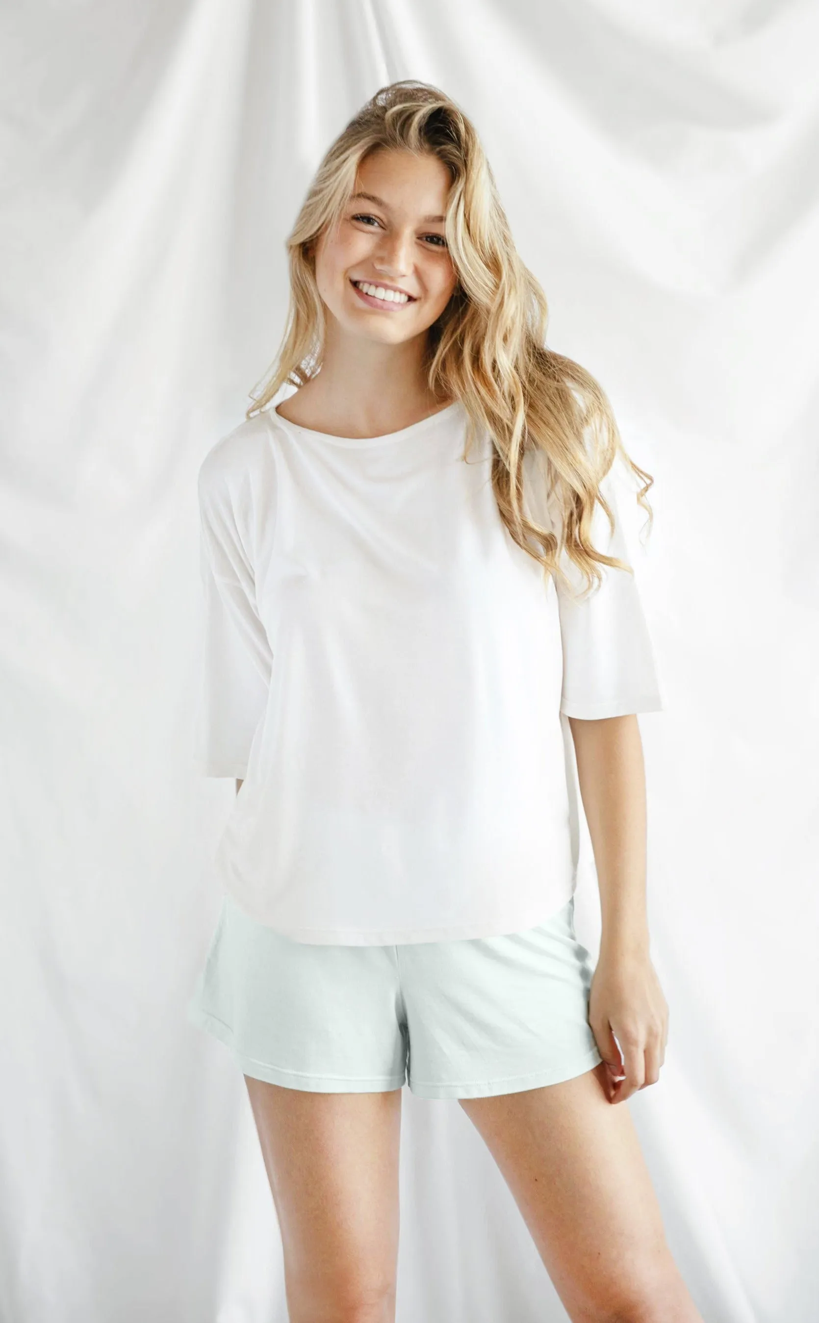 Naked Modal Boat Neck Tee