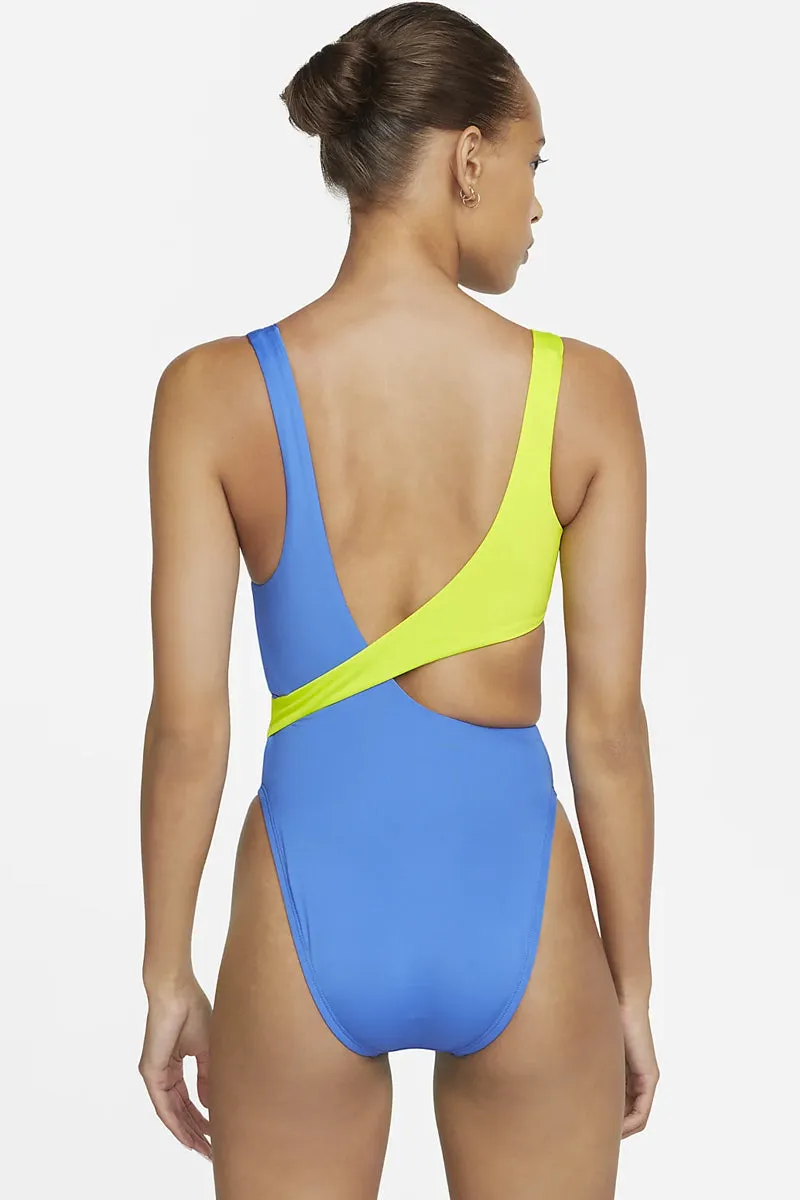 Nike - Color Block Crossover One Piece (Pacific Blue)