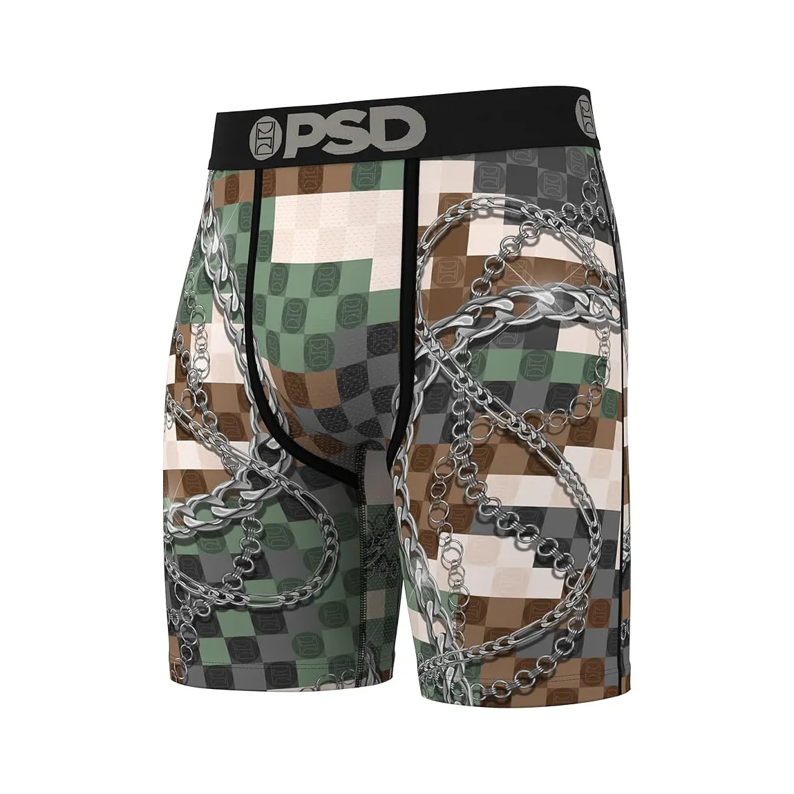 PSD Men's Multicolor Army Boxer Briefs Large Underwear - 324180048-MUL-L