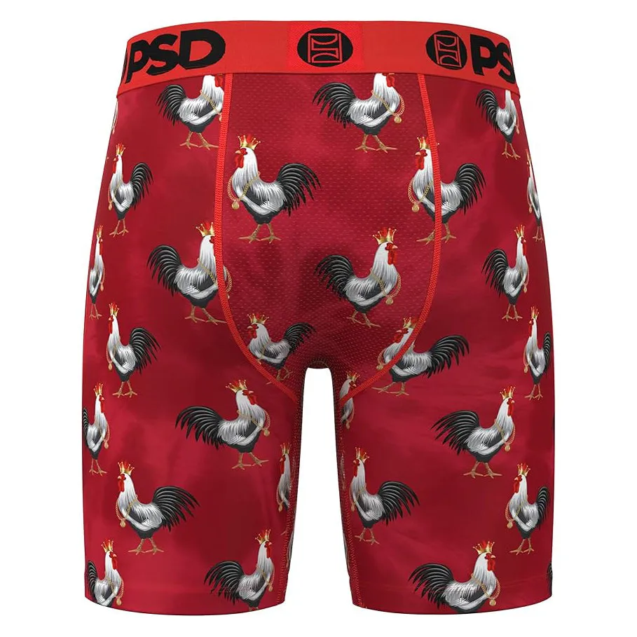 PSD Men's Multicolor Cocky Af Red Boxer Briefs Extra Large Underwear - 324180126-MUL-XL