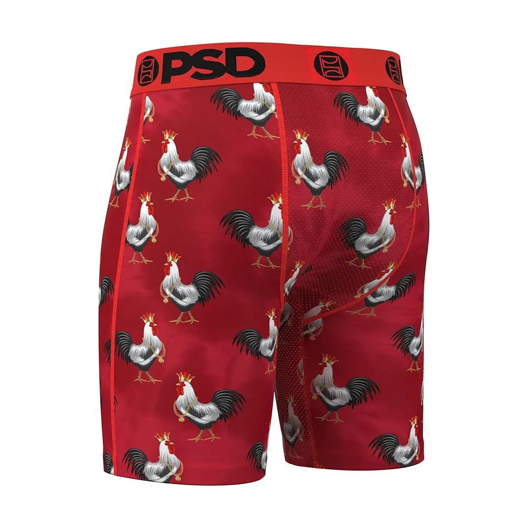 PSD Men's Multicolor Cocky Af Red Boxer Briefs Extra Large Underwear - 324180126-MUL-XL