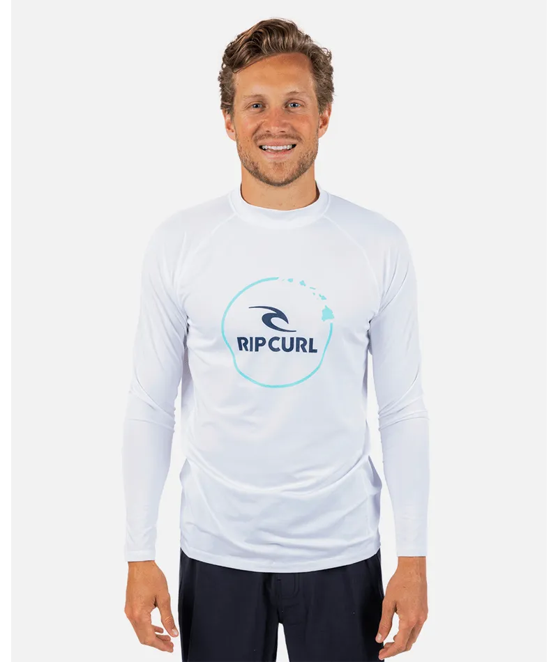 Rip Curl Island Vibe UPF L/S Rashguard-White