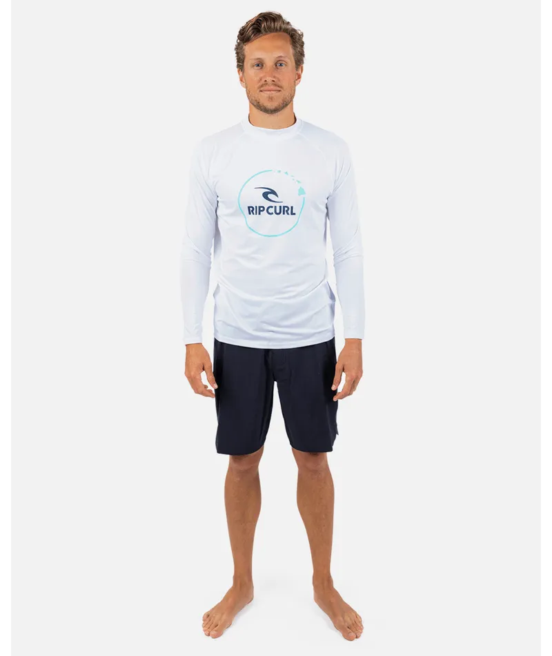 Rip Curl Island Vibe UPF L/S Rashguard-White
