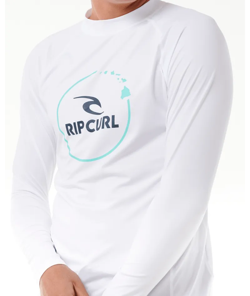Rip Curl Island Vibe UPF L/S Rashguard-White