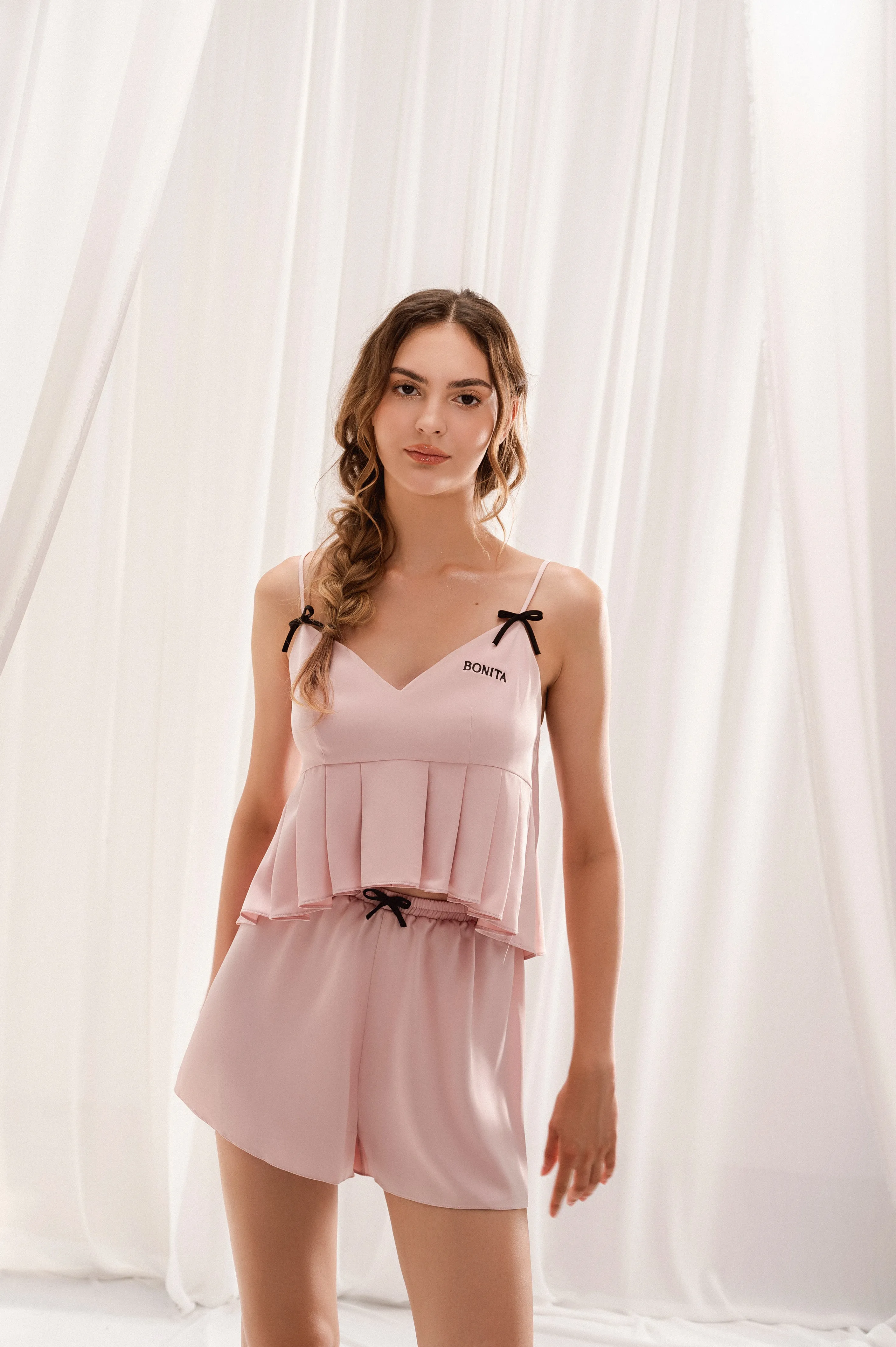 Ruffle Top Set With Mini Bows