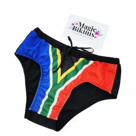 SA Flag Custom Made Men's Posing Briefs