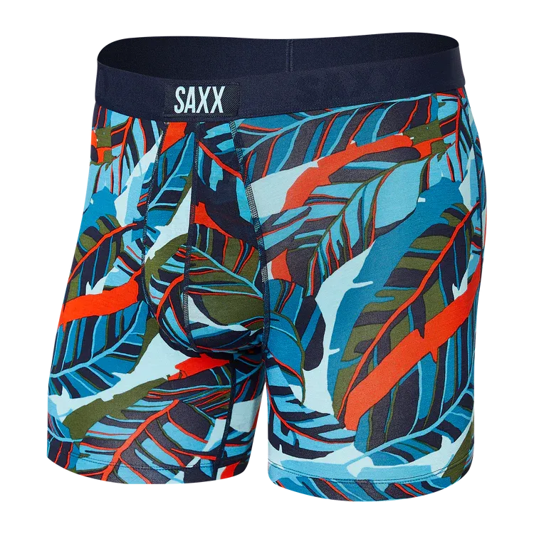 SAXX Vibe Super Soft Blue Pop Boxer Briefs - Jungle