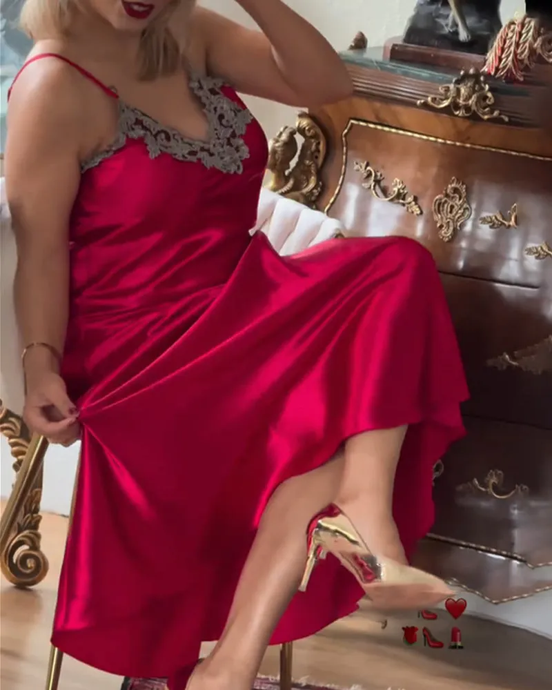 Sexy Smooth Suspender Nightdress