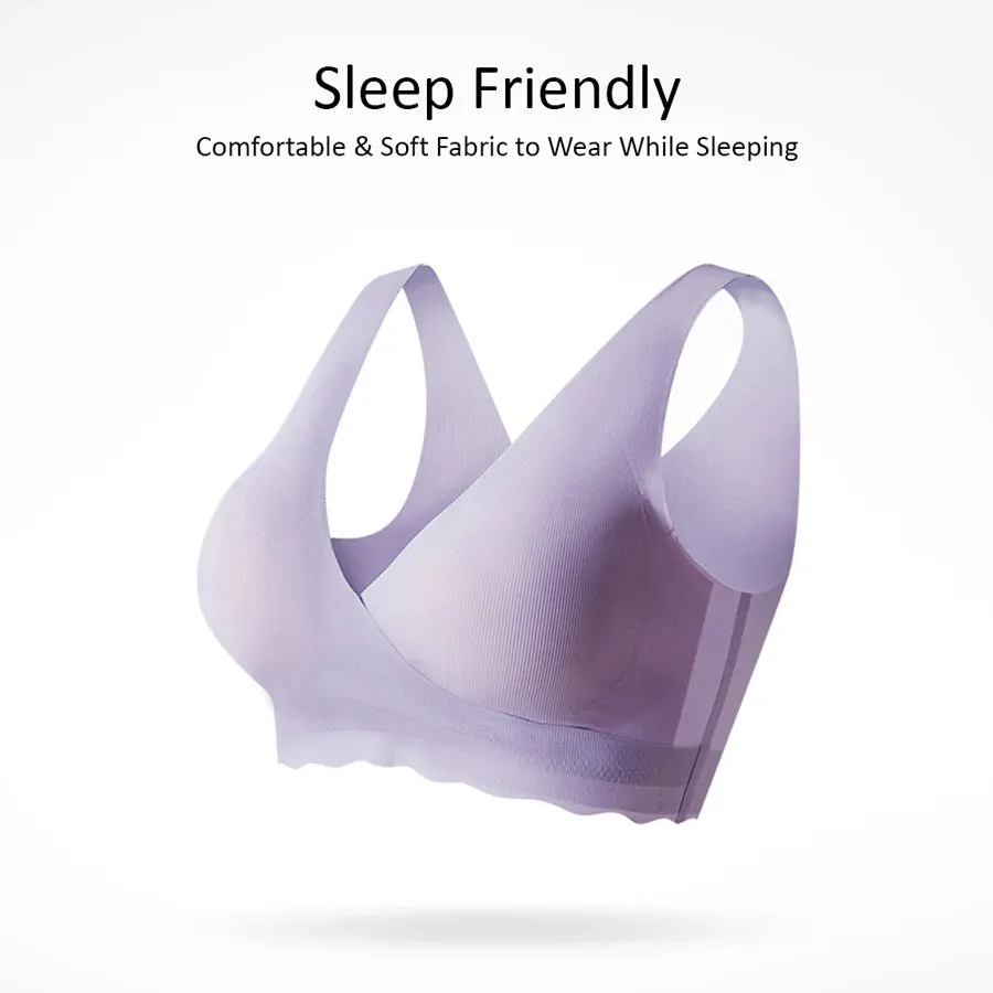 Sunveno Maternity Cross Fit Nursing & Sleep Bra (Purple)