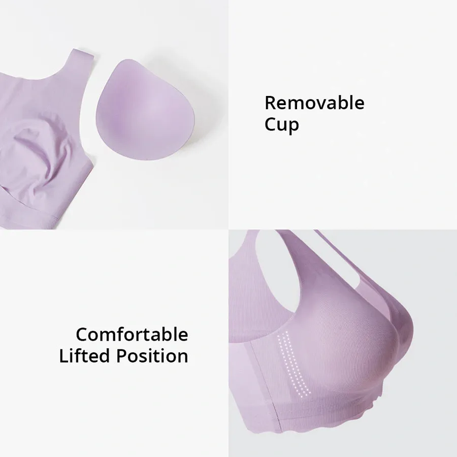 Sunveno Maternity Cross Fit Nursing & Sleep Bra (Purple)