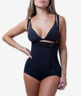 Women Liposuction Girdle Whole Body Zip Corset Waist Shaper