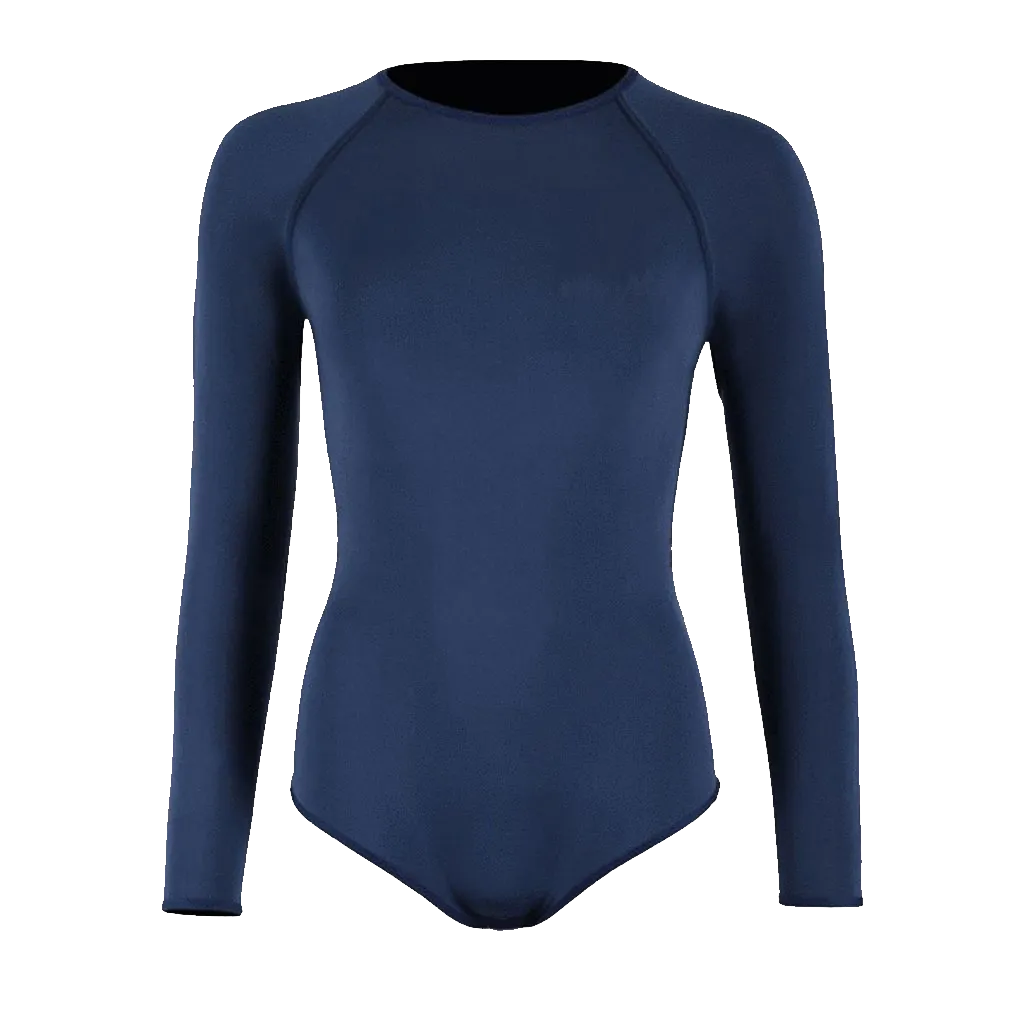 Womens Junior Guard 1-Piece L/S Swimsuit Navy (READ SIZING)