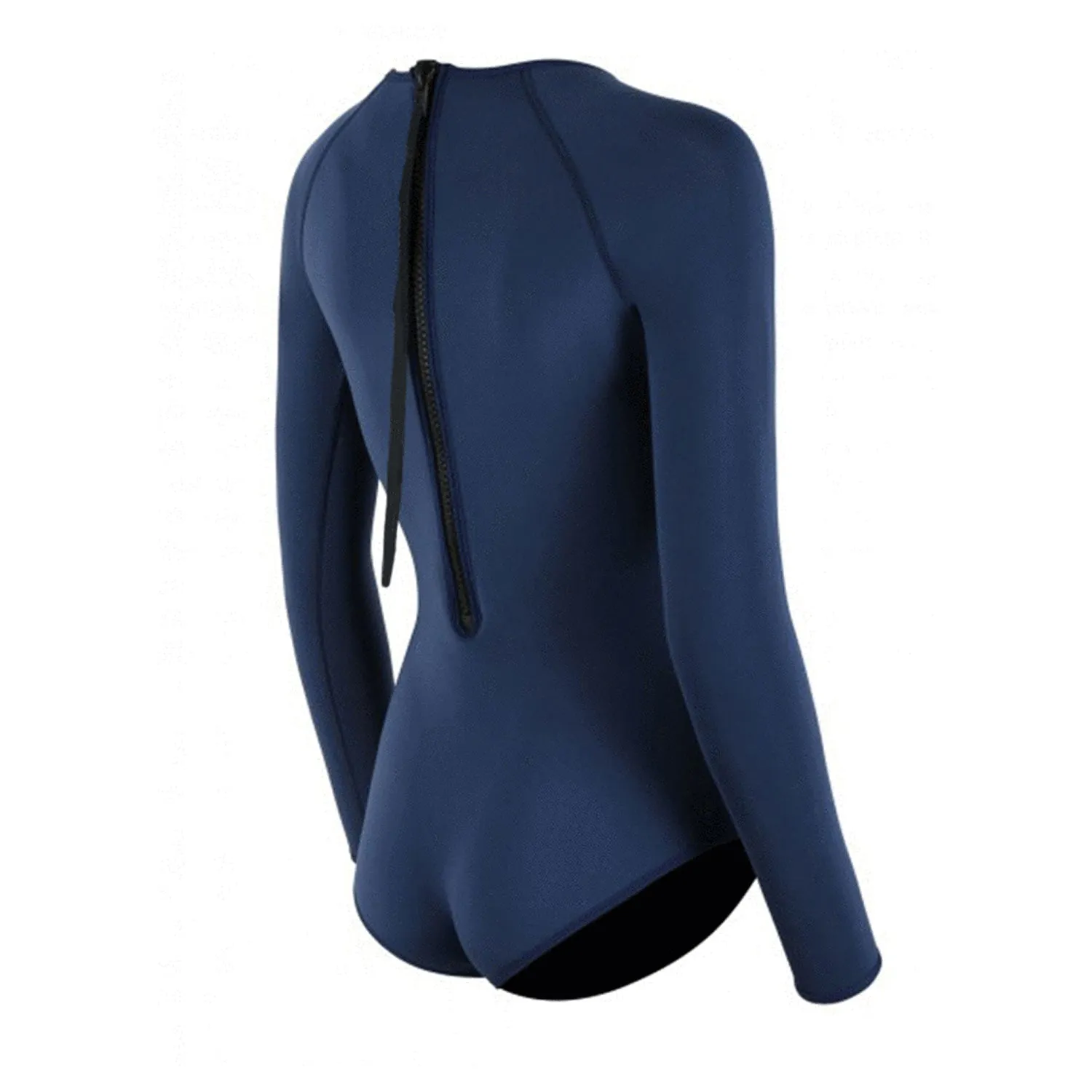 Womens Junior Guard 1-Piece L/S Swimsuit Navy (READ SIZING)