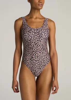 Women's Tall One-Piece Swimsuit in Leopard Print